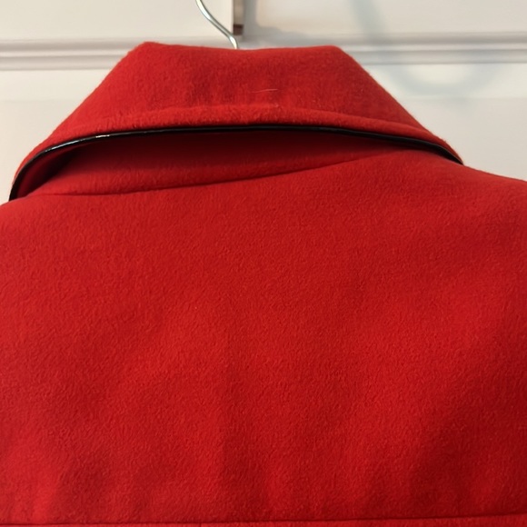 Steve Madden peacoat coat jacket red and black size large NWT winter dressy - Picture 11 of 13